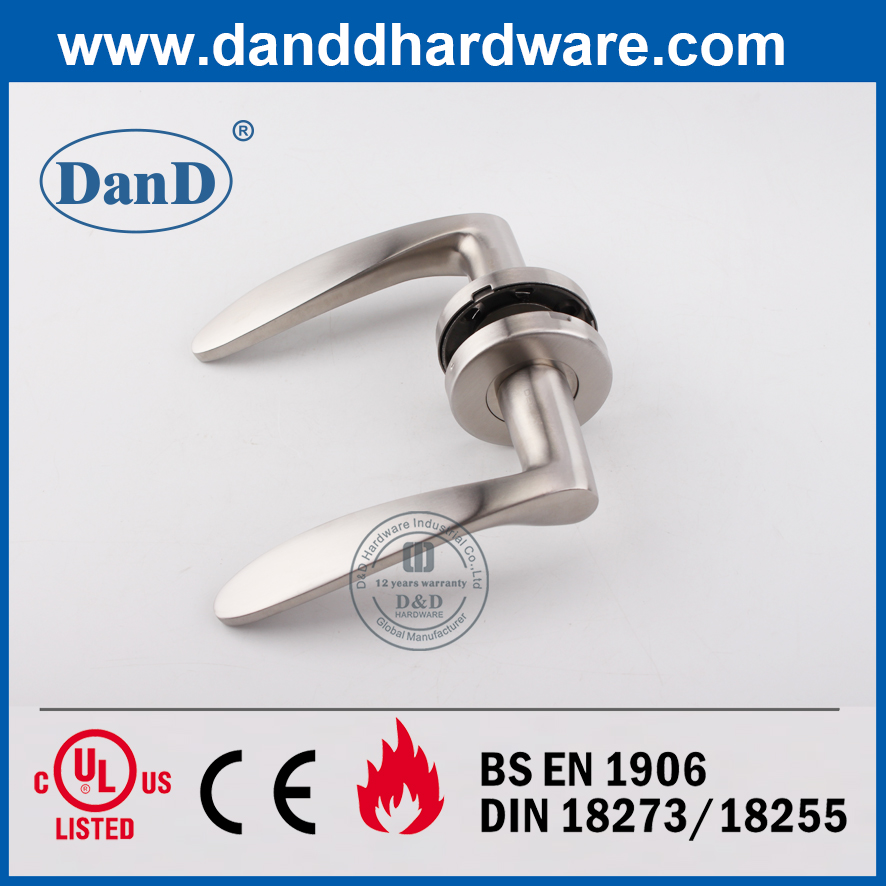 Proveedor de China SUS304 Manija de la palanca de la puerta delantera en redondo Rose-DDSH003