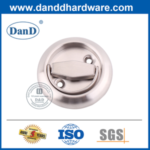 Anillo de descarga redondo de acero inoxidable de plata Pull-DDFH013