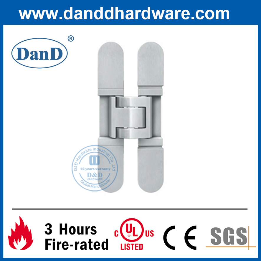 Aleación de zinc pintada de plata de 3 vías de la puerta oculta ajustable Hinger-DDCH008-G40
