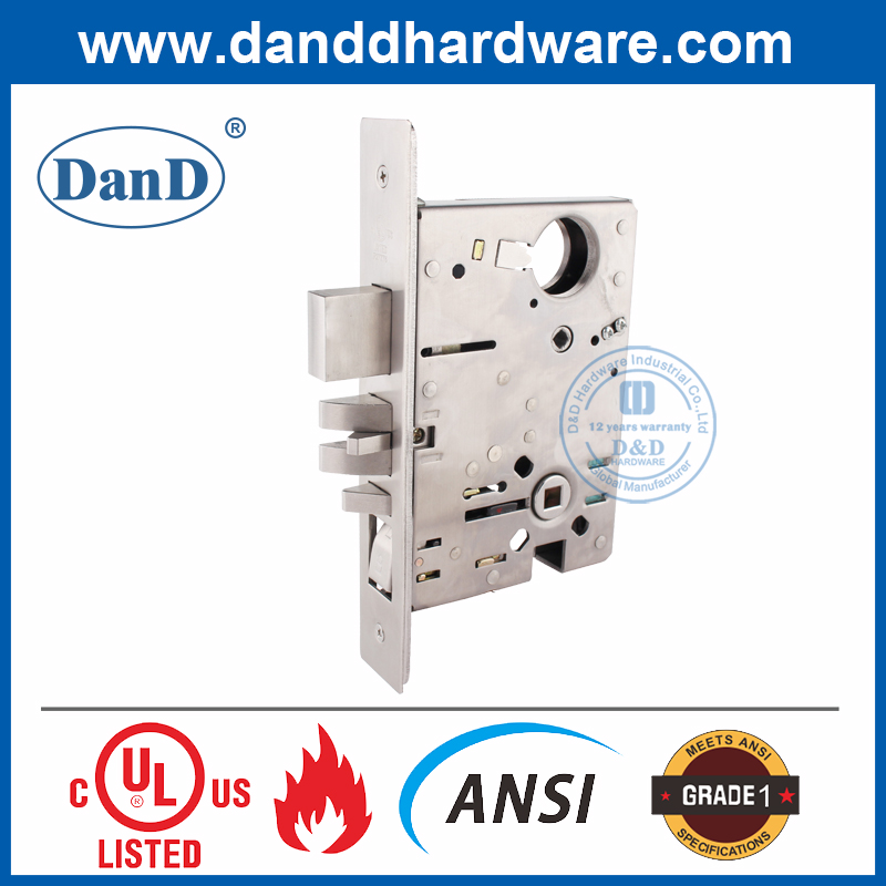 SUS304 ANSI GRADO 1 Cerradura de puerta más segura para puerta de entrada-ddal20