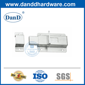 Perno de descarga montado en superficie de acero inoxidable para puertas dobles-DDDB013