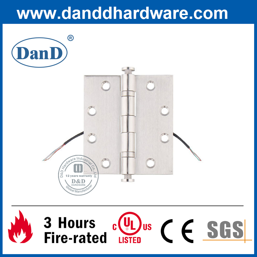 SUS304 Bisagra de tope electrificada para puerta controlada eléctricamente -DDTD001